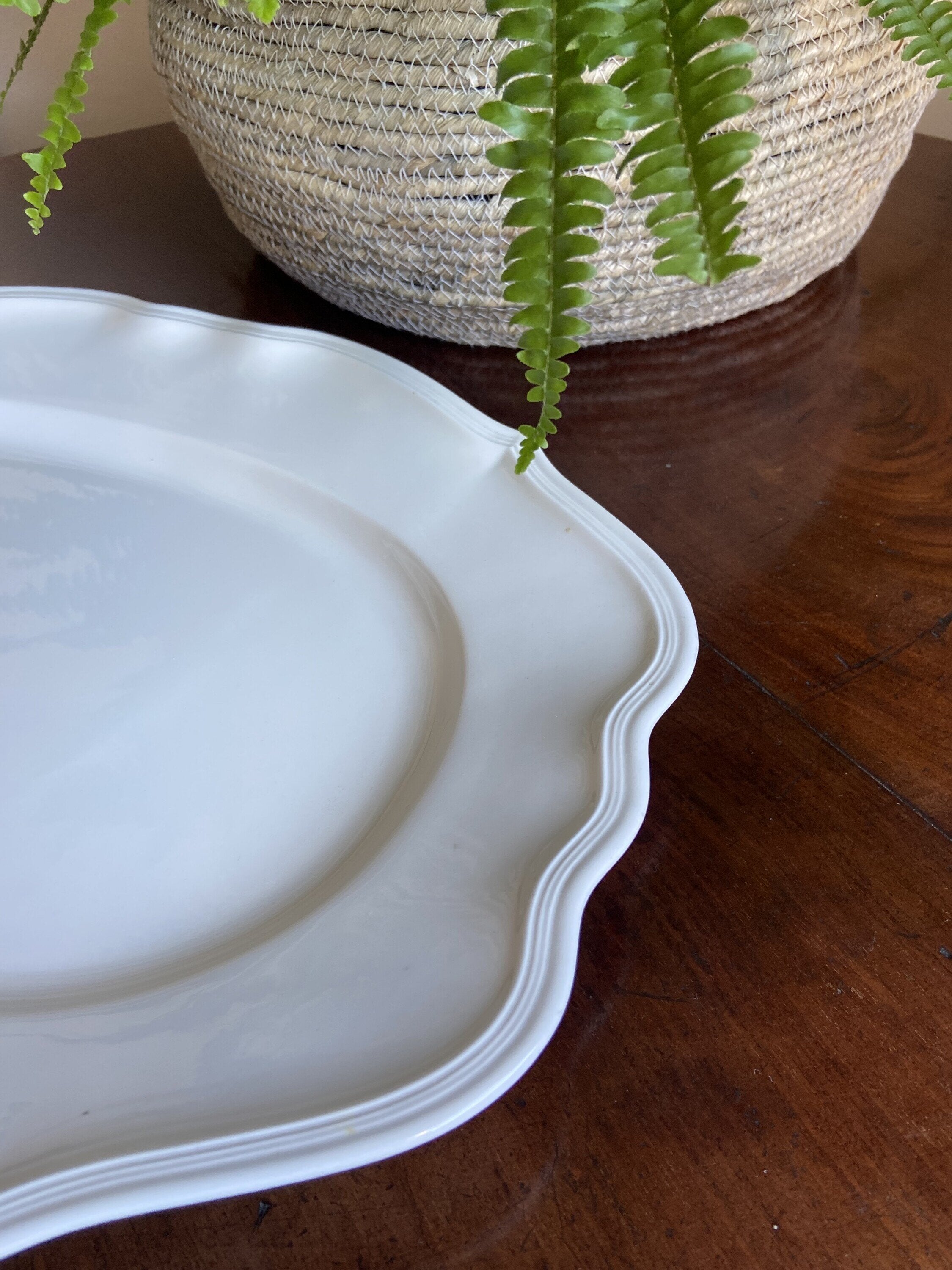 Fuente ovalada "Villeroy & Boch".