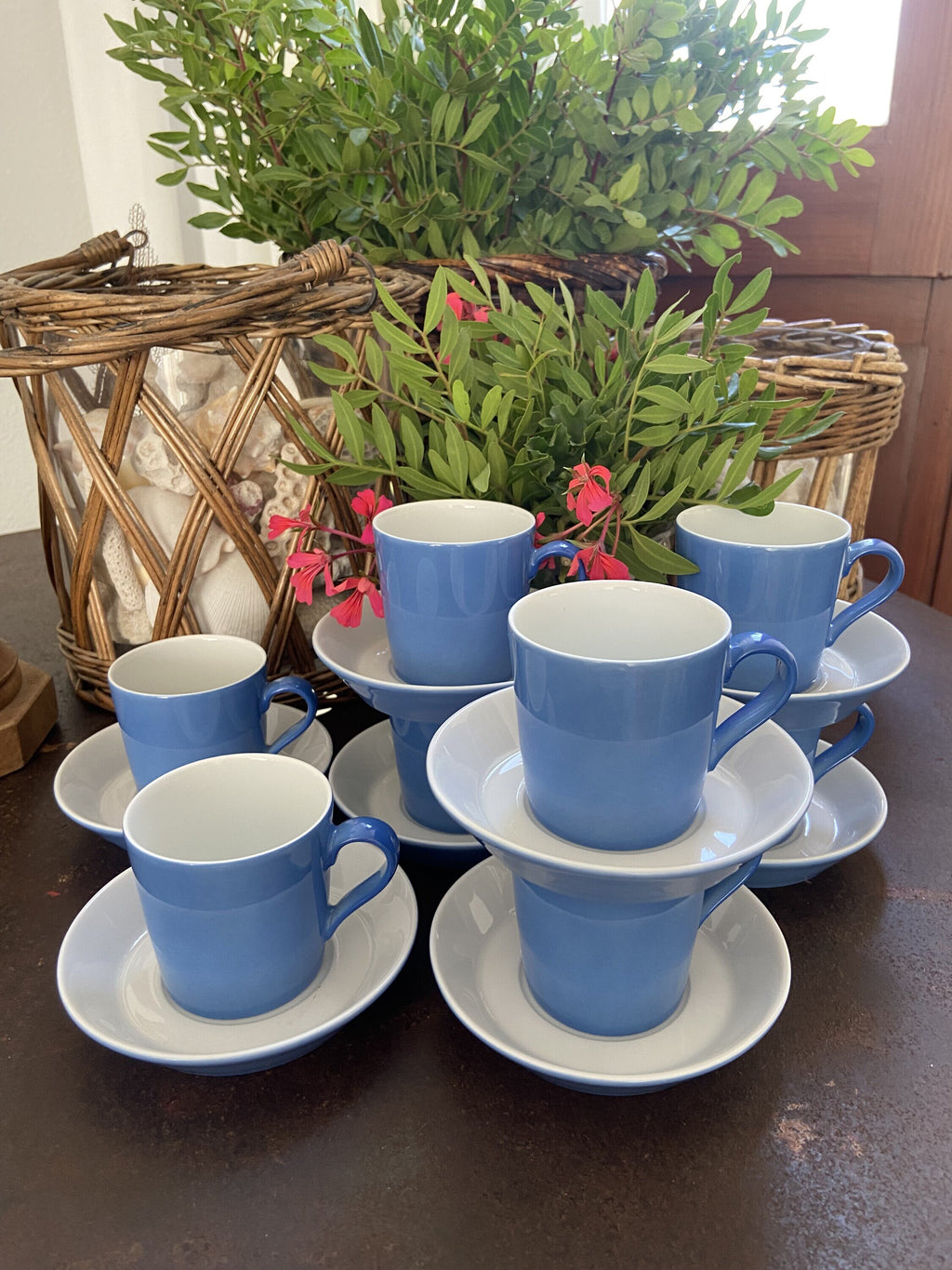 8 tazas de café en porcelana alemana "Arzberg".
