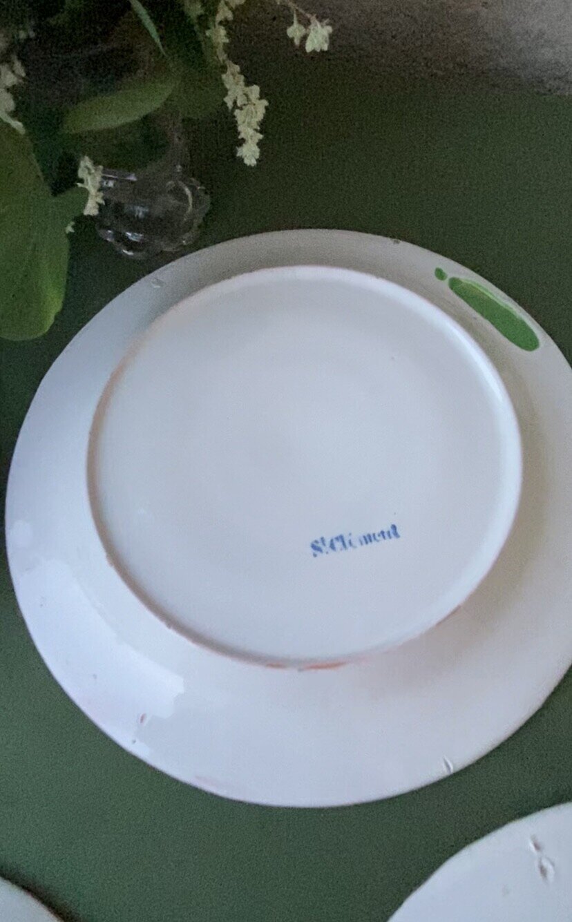 Juego de 6platos de loza franceses.