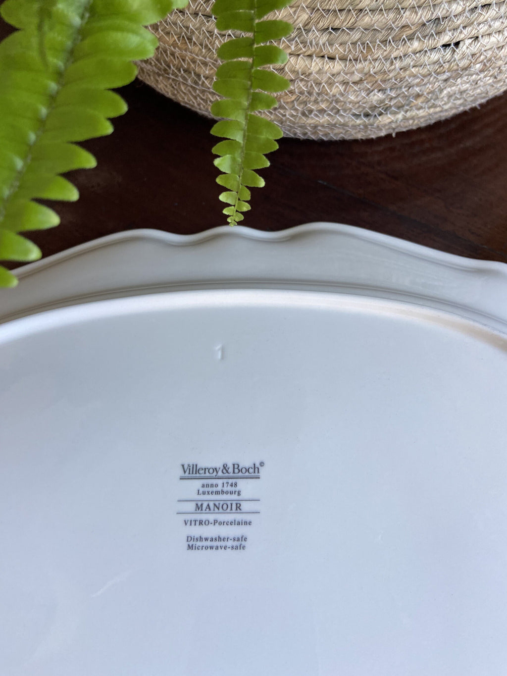 Fuente ovalada "Villeroy & Boch".