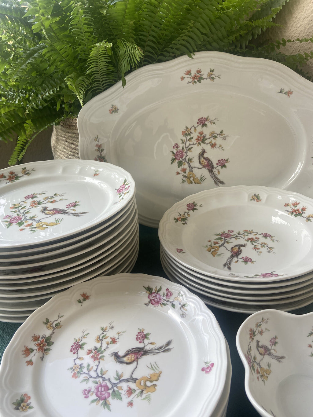 Vajilla en porcelana "Bidasoa" para 6 comensales.