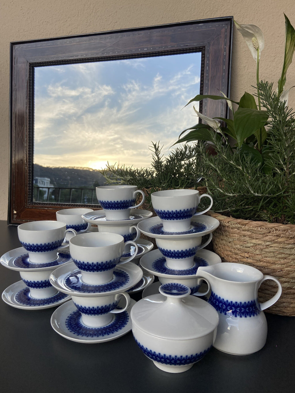 Juego de café en porcelana alemana "Thomas".