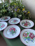 Juego de 6platos de loza franceses.