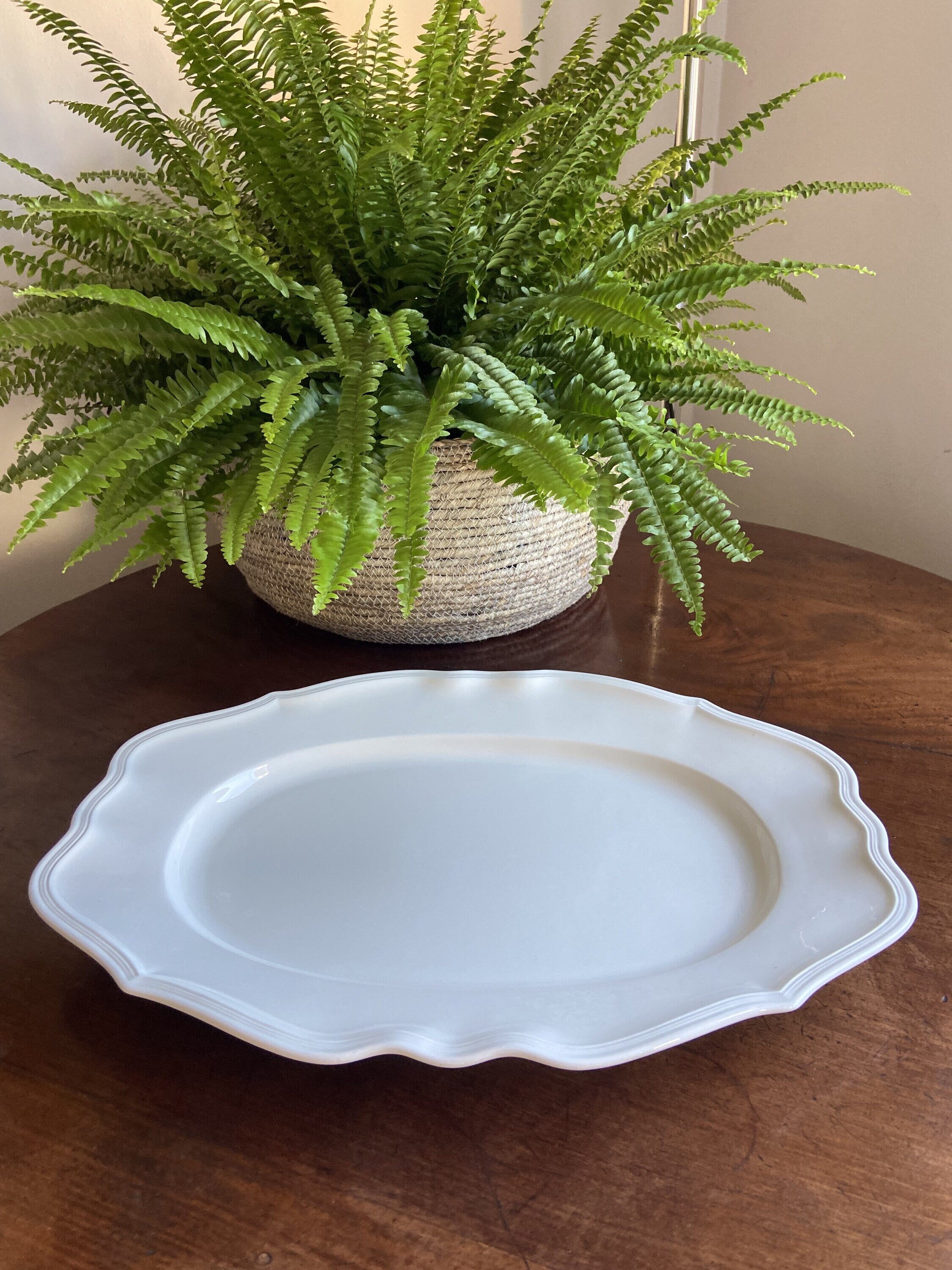 Fuente ovalada "Villeroy & Boch".