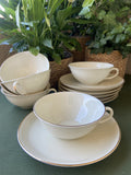 Tazas de té/desayuno en porcelana "Bidasoa".