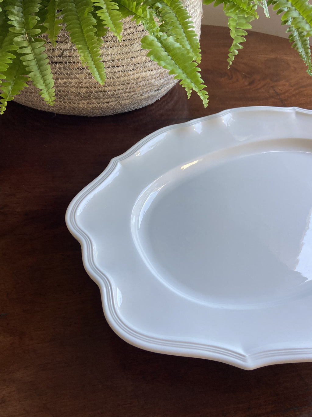Fuente ovalada "Villeroy & Boch".