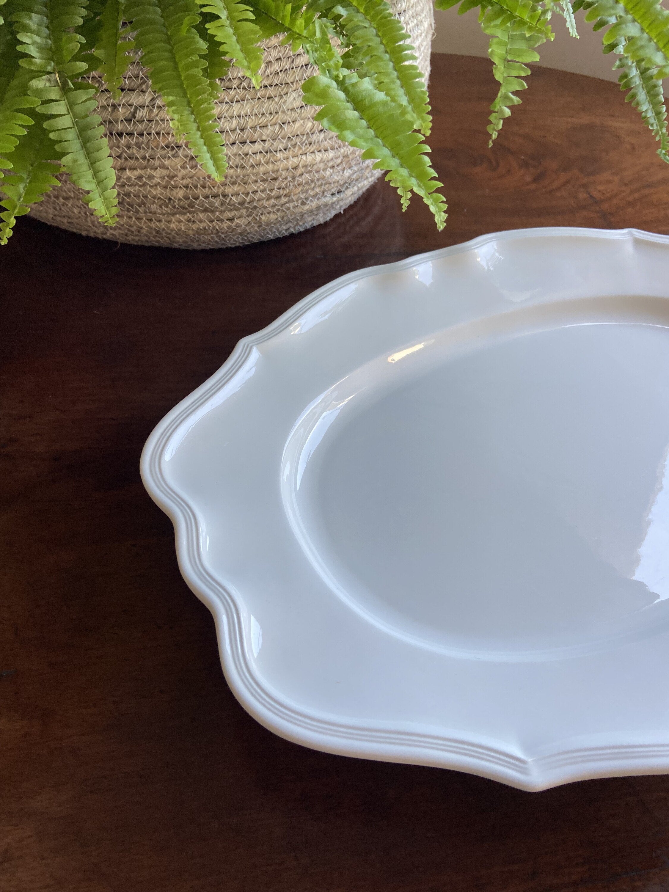 Fuente ovalada "Villeroy & Boch".