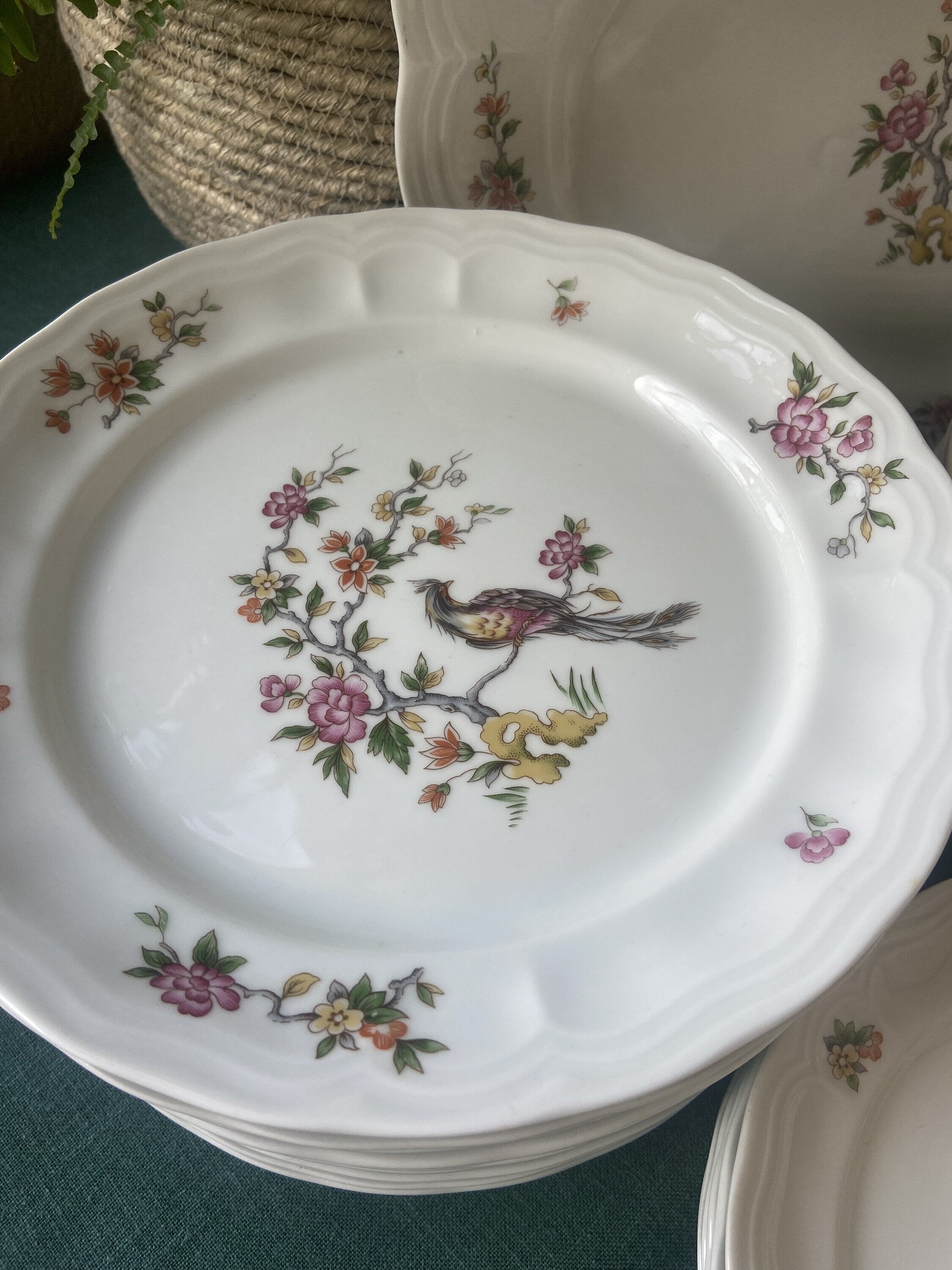 Vajilla en porcelana "Bidasoa" para 6 comensales.