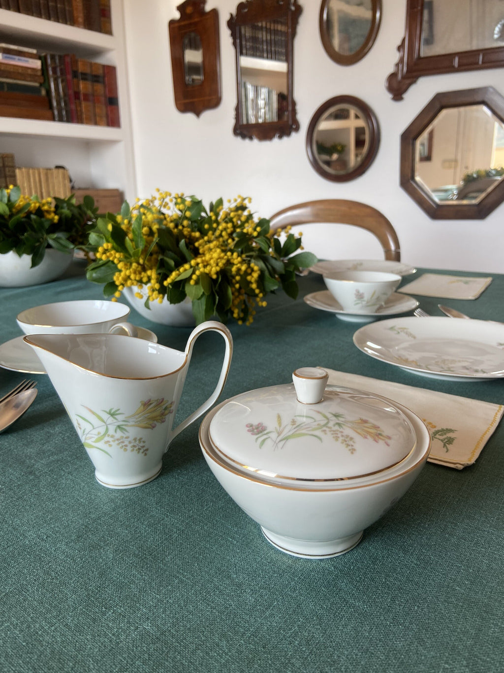 Juego de té en porcelana alemana "Rossenthal"