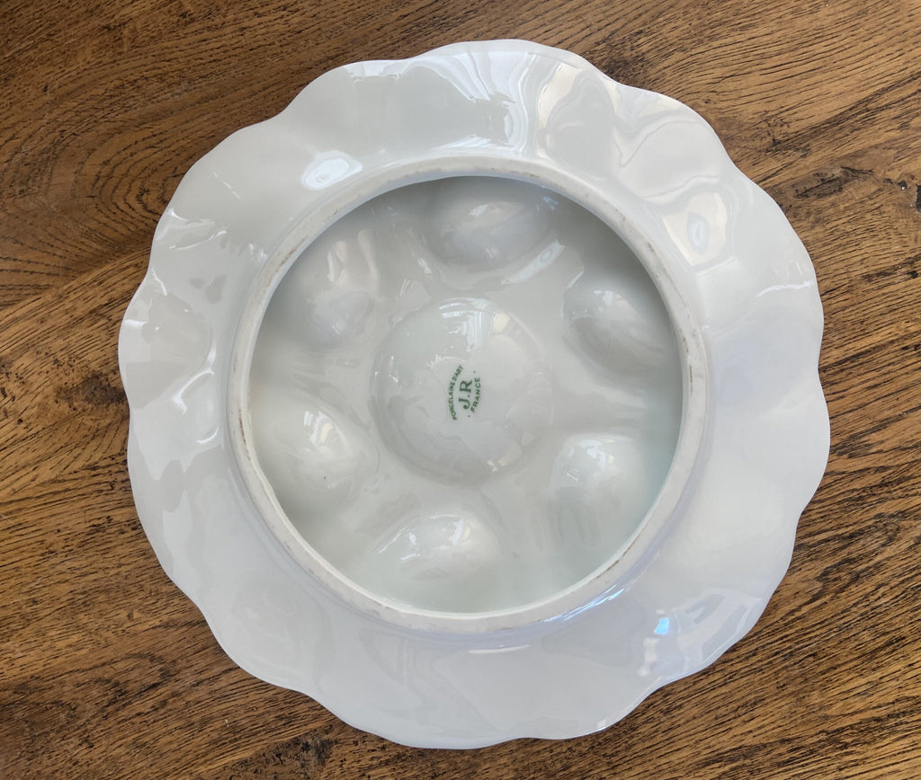 Platos para ostras en porcelana francesa "porcelaine d´art J.R."