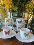 6 tazas de café en porcelana de "Limoges"