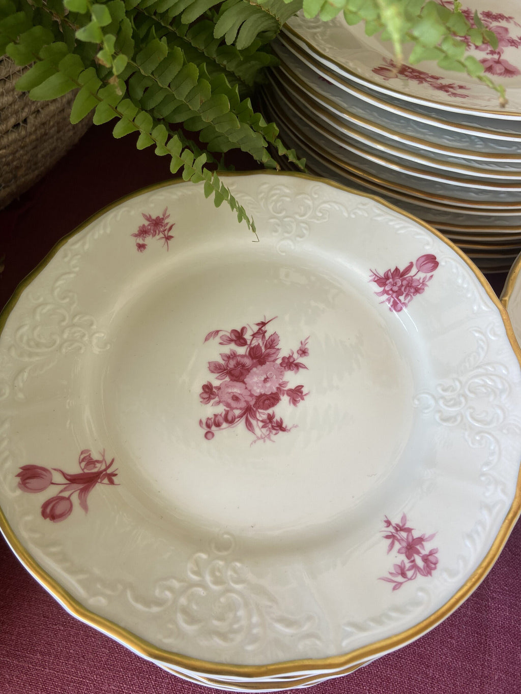 Vajilla en porcelana Checoslovaca "Bernadotte"
