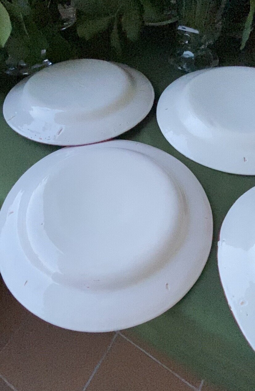 Juego de 6platos de loza franceses.