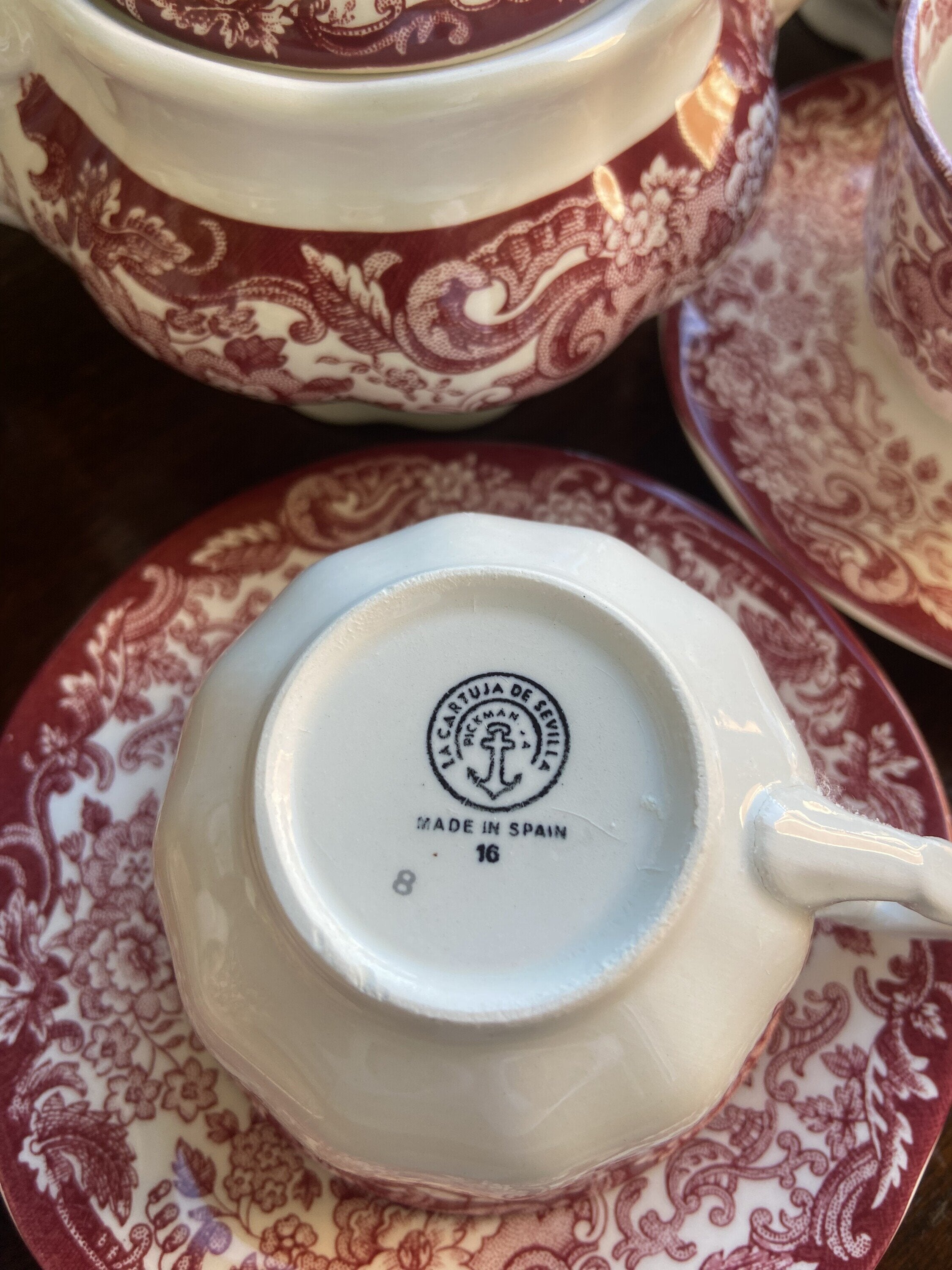 Juego de café "La Cartuja de Sevilla" Pickman S.A. (mod. Vistas)