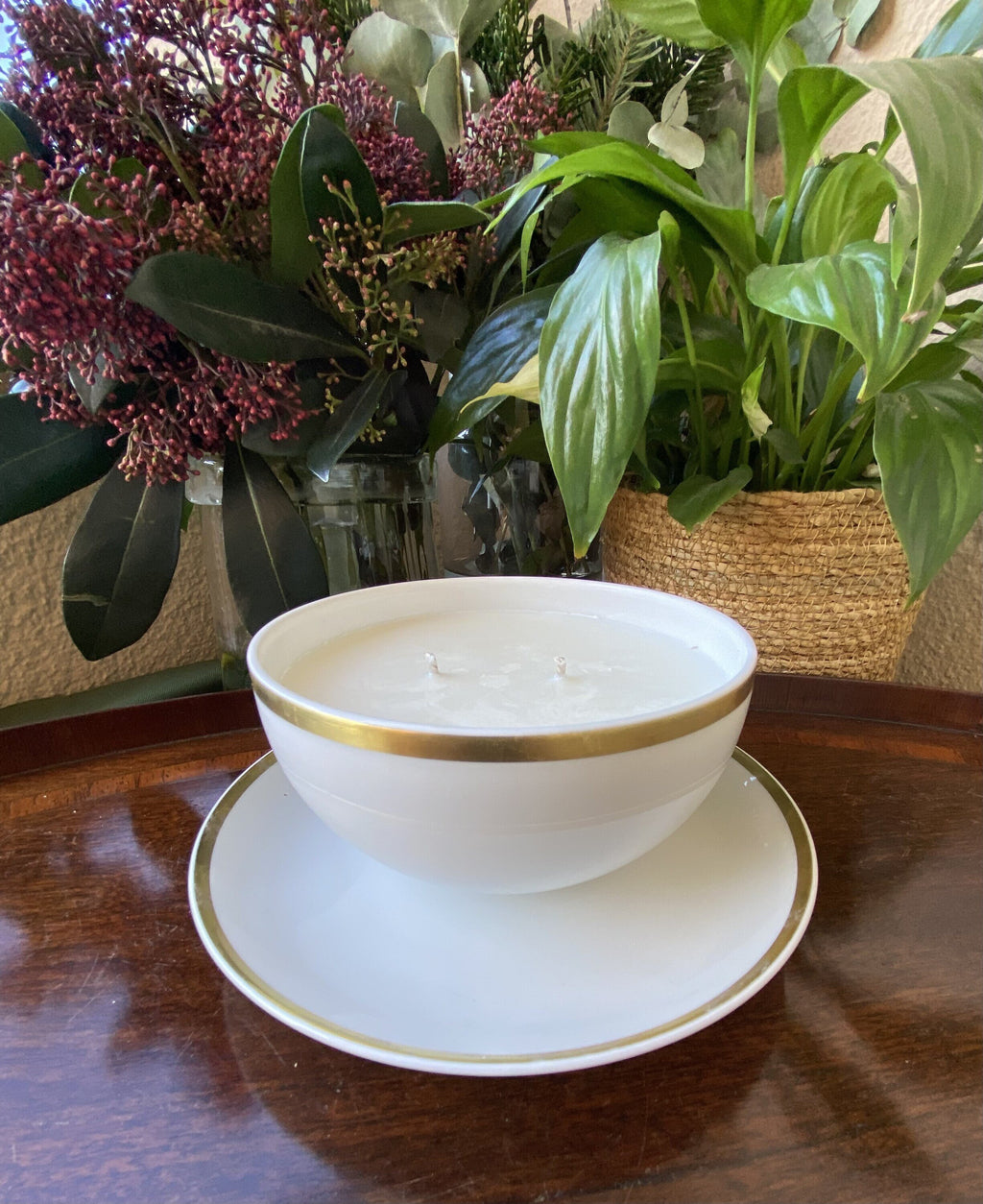 Salsera vela en porcelana alemana "Hutschenreuther".