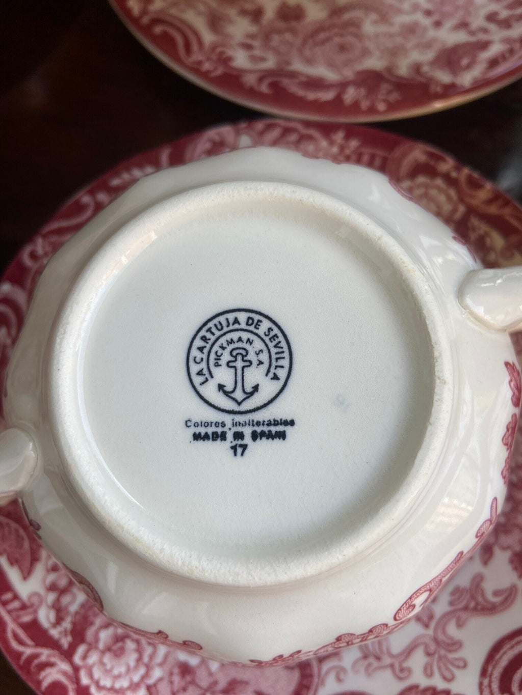9 tazas de consomé en lo de la "Cartuja de Sevilla" Pickman S.A.