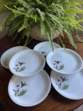 6 platos llanos en porcelana "Santa Clara".