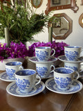 6 tazas de café en loza inglesa "Wood & Sons" mod. Dorset