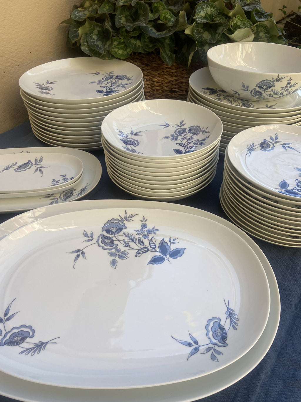 Vajilla en porcelana "Bidasoa".