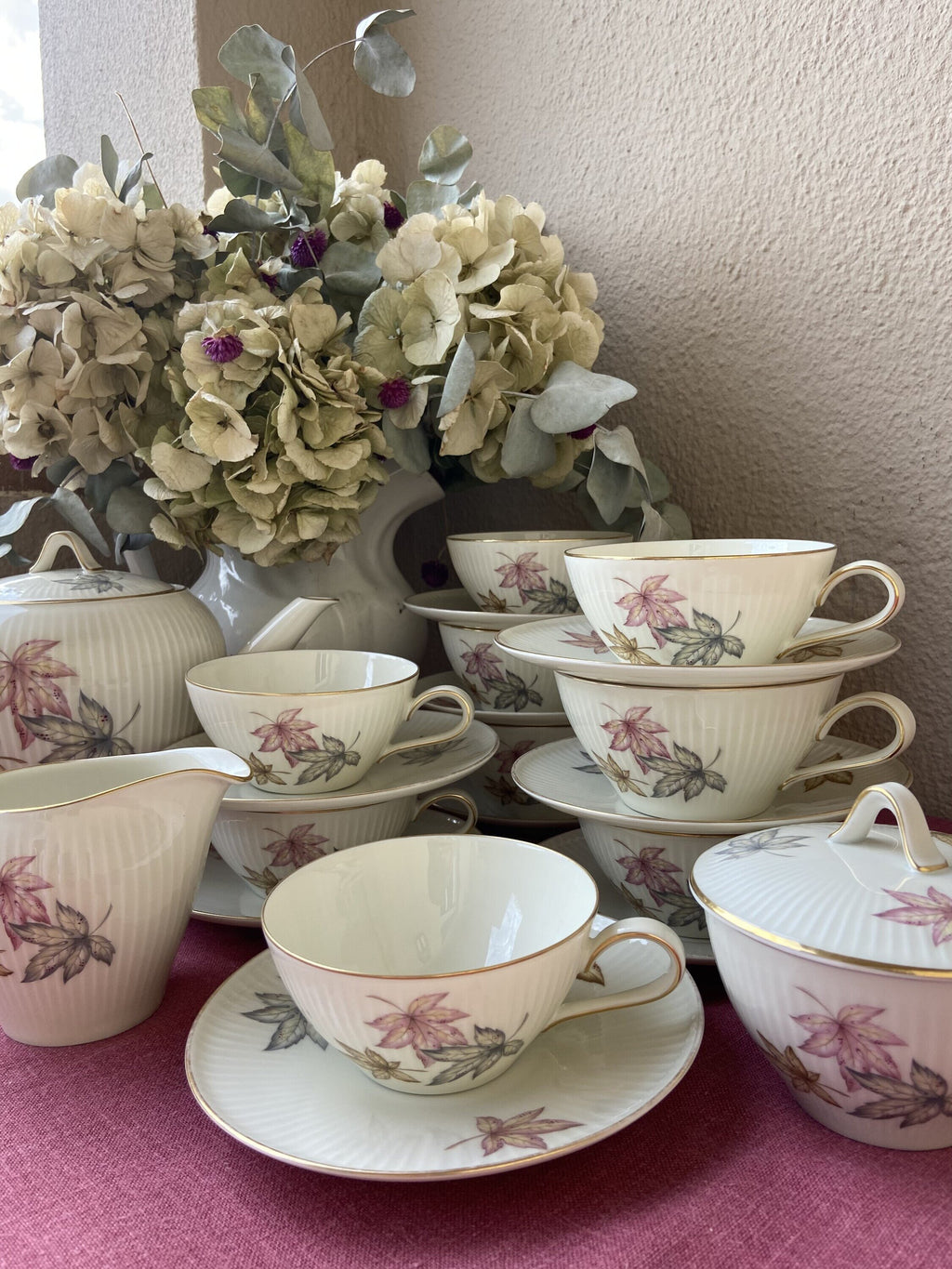 Juego de té en fina porcelana alemana"Thomas".