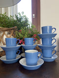 8 tazas de café en porcelana alemana "Arzberg".