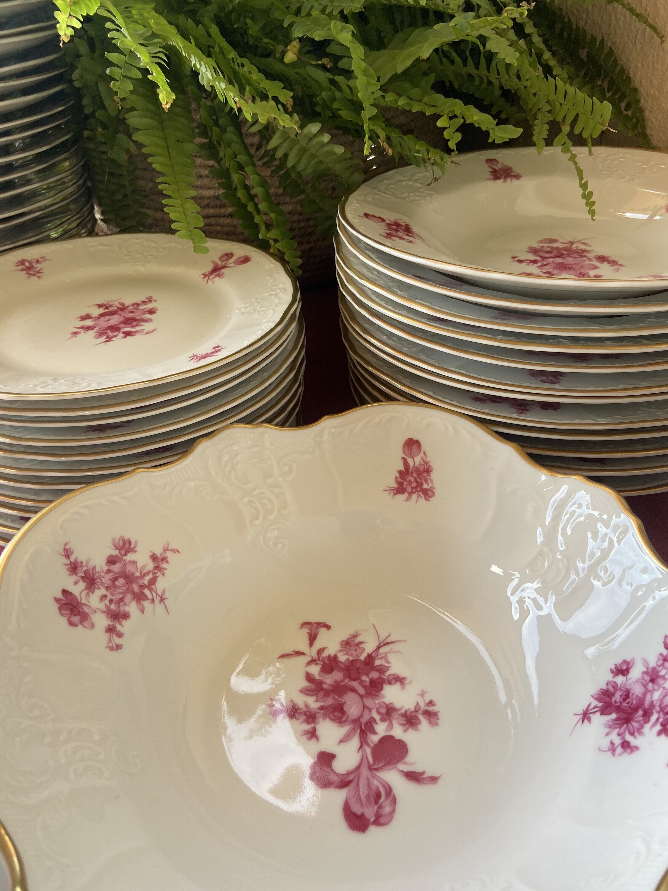Vajilla en porcelana Checoslovaca "Bernadotte"