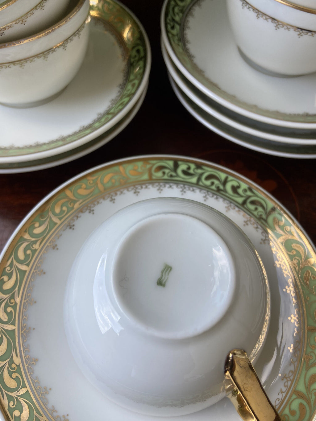 8 tazas de café en porcelana "Bidasoa".
