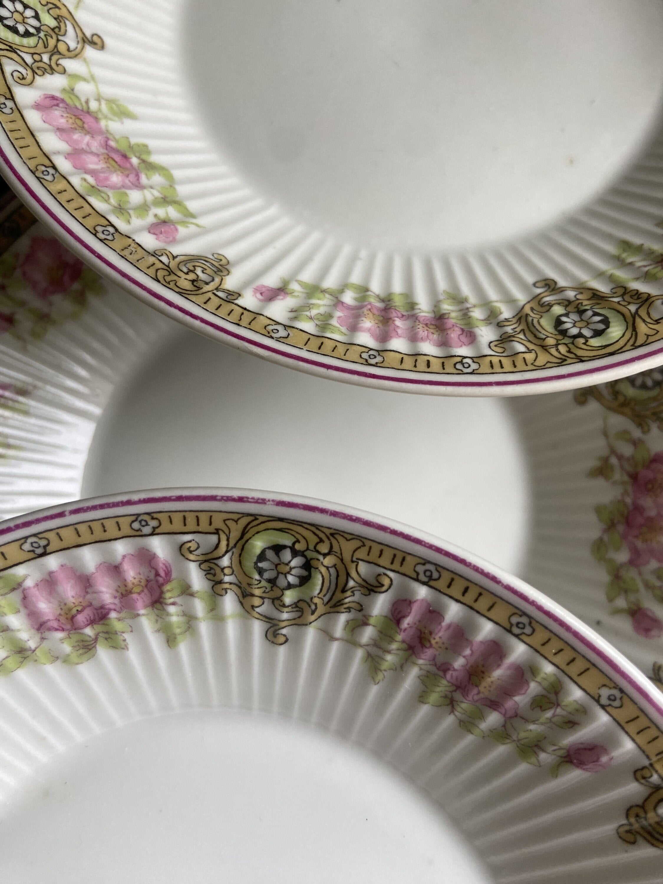 11 platos pan en porcelana francesa