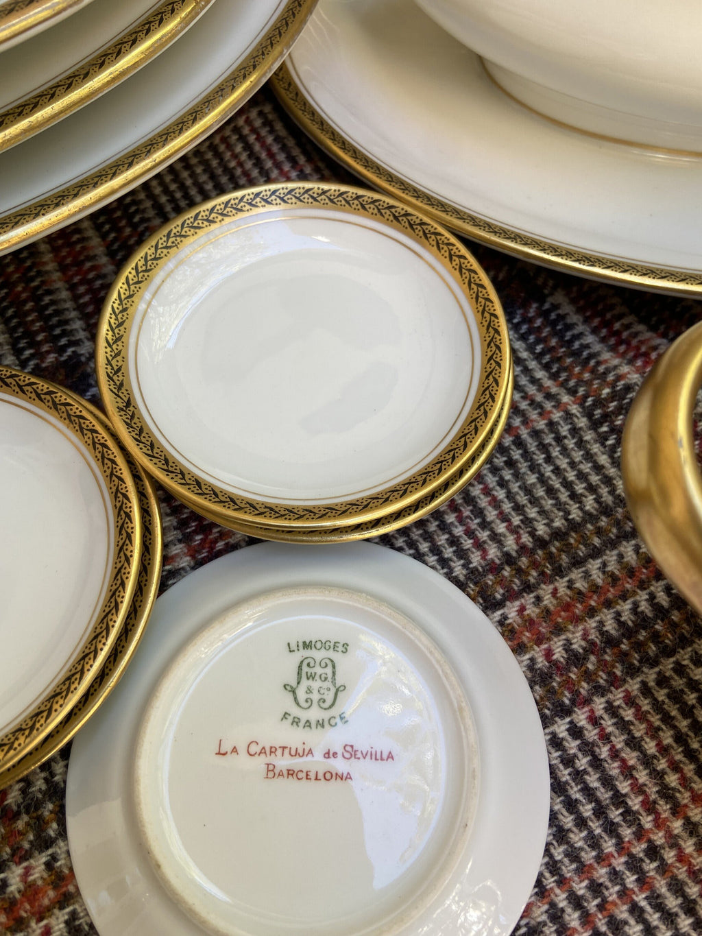 Vajilla en porcelana francesa "Haviland" Limoges.