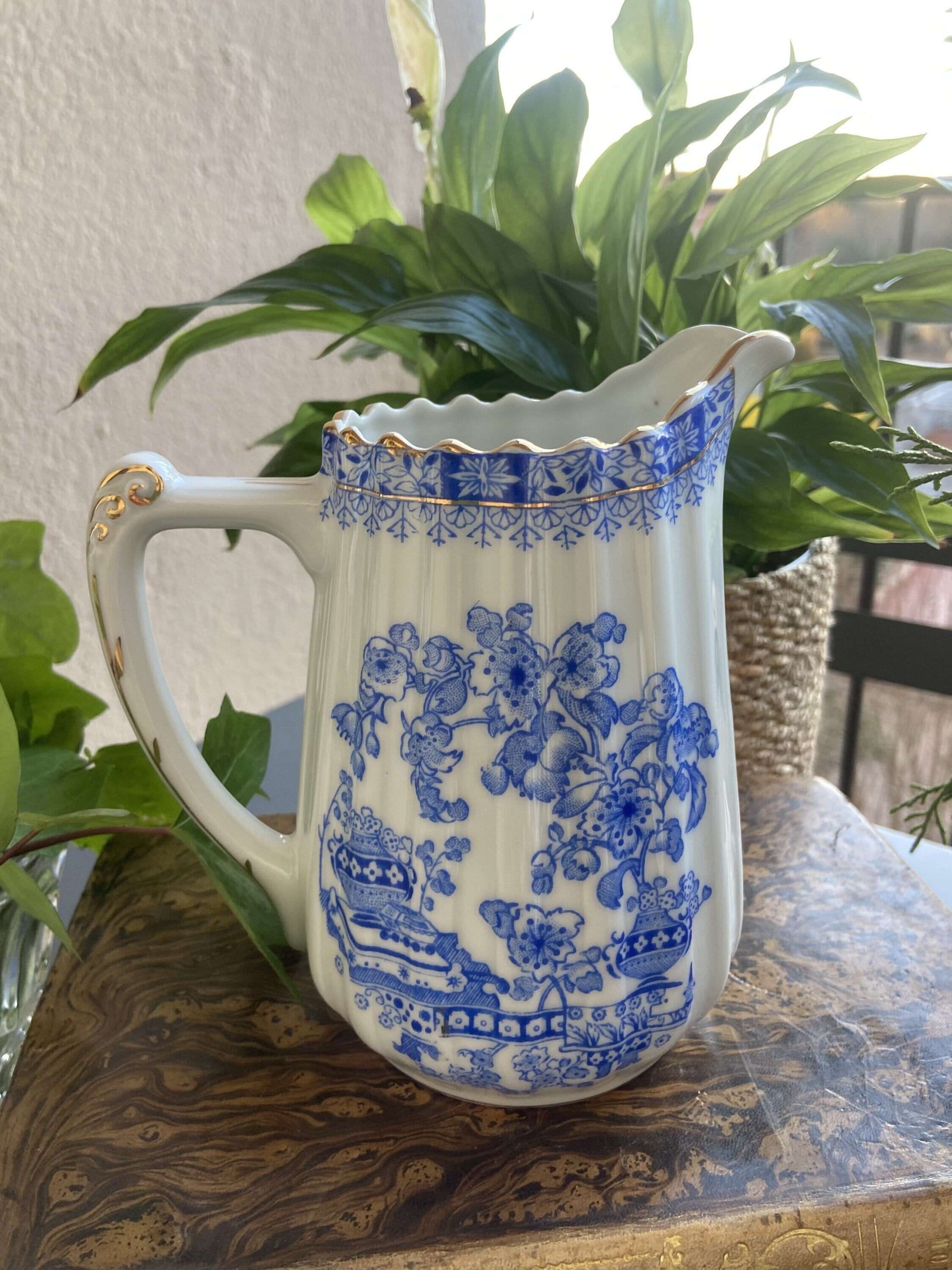 Jarra en porcelana "Saint Claire" mod.China blau