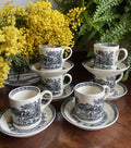 6 tazas de café en porcelana inglesa"Wegwood" (mod.Lugano)