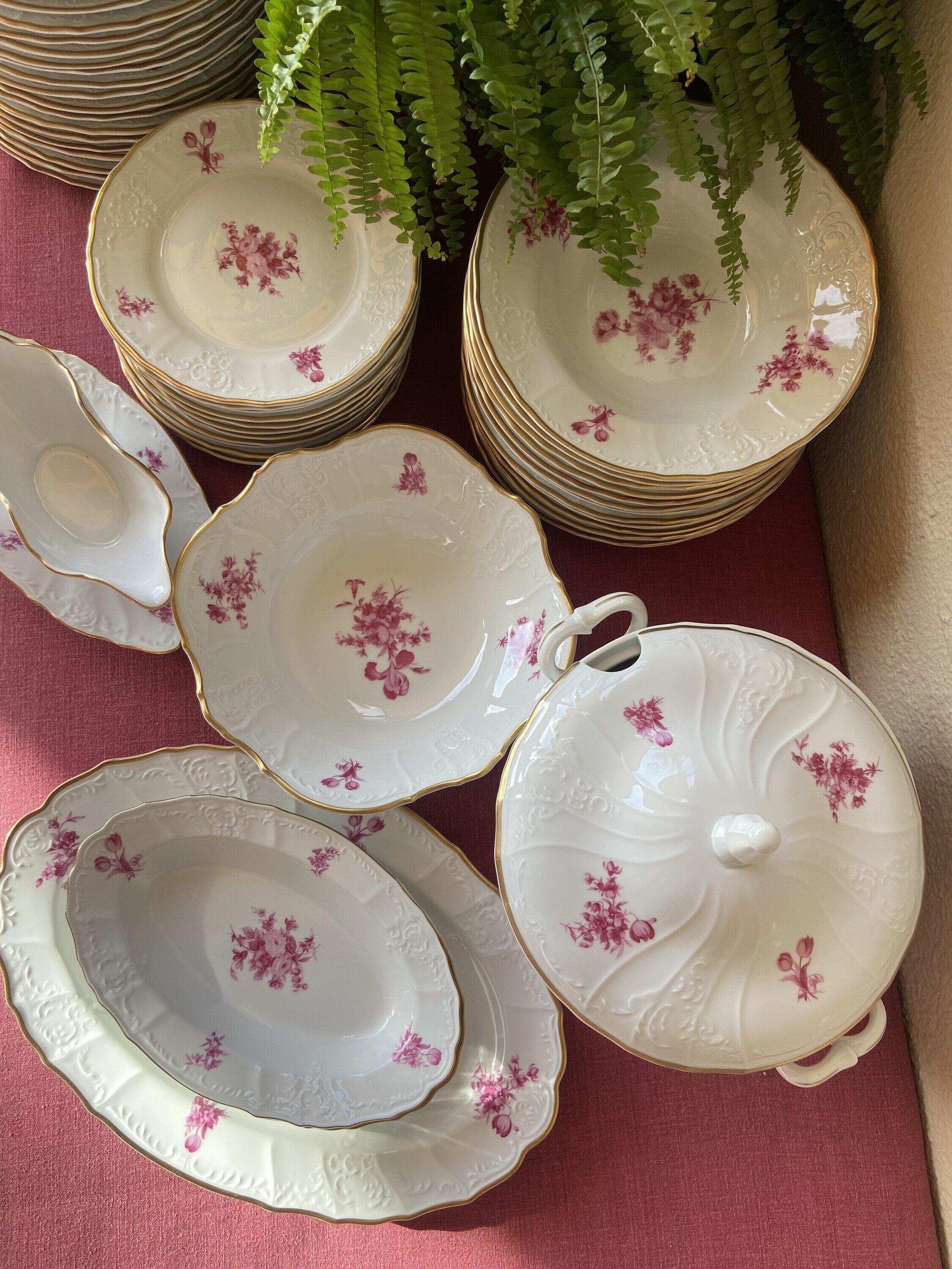Vajilla en porcelana Checoslovaca "Bernadotte"