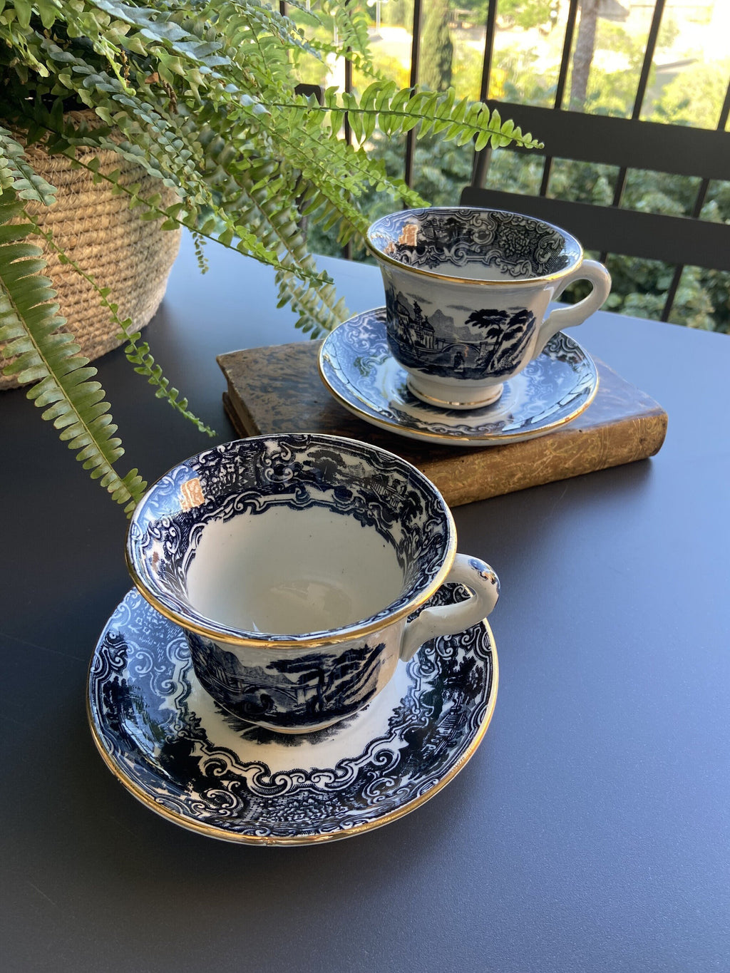 2 tazas desayuno "Pickman S.A. Sevilla/Cartuja"