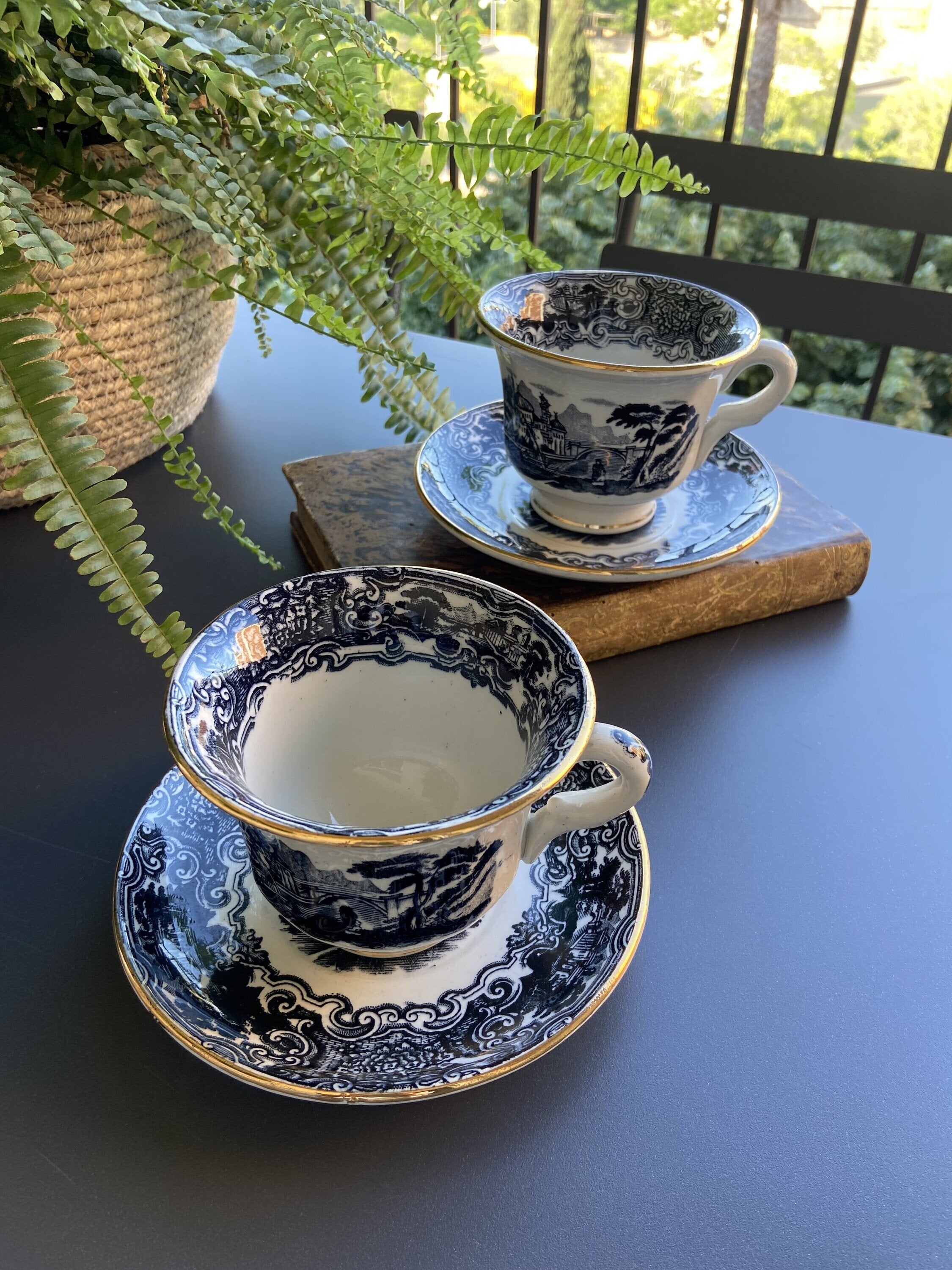 2 tazas desayuno "Pickman S.A. Sevilla/Cartuja"