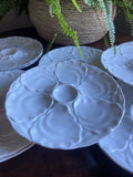 Platos para ostras en porcelana "Bidasoa".
