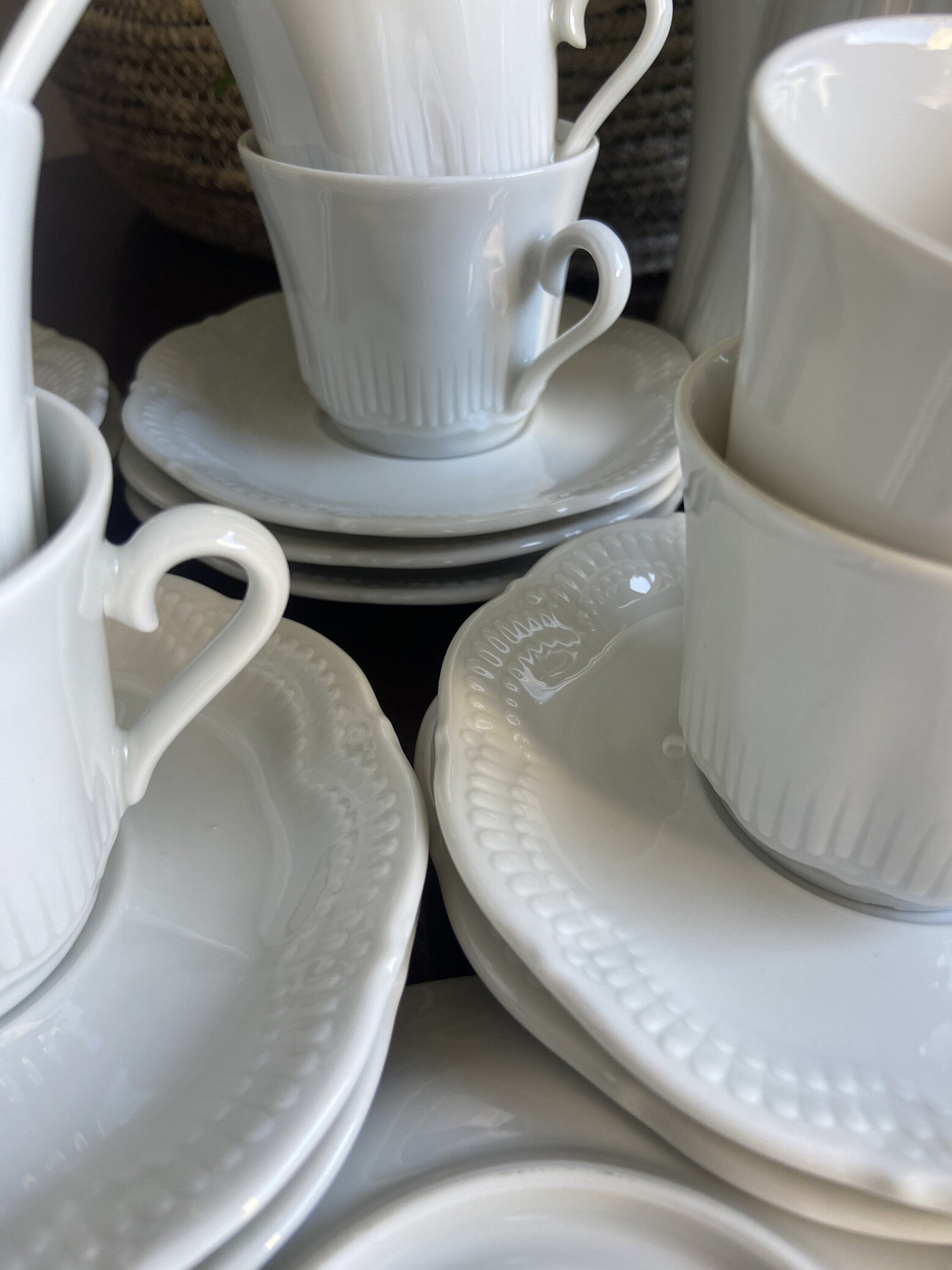 Juego de café en porcelana alemana "Schirnding" Bavaria.