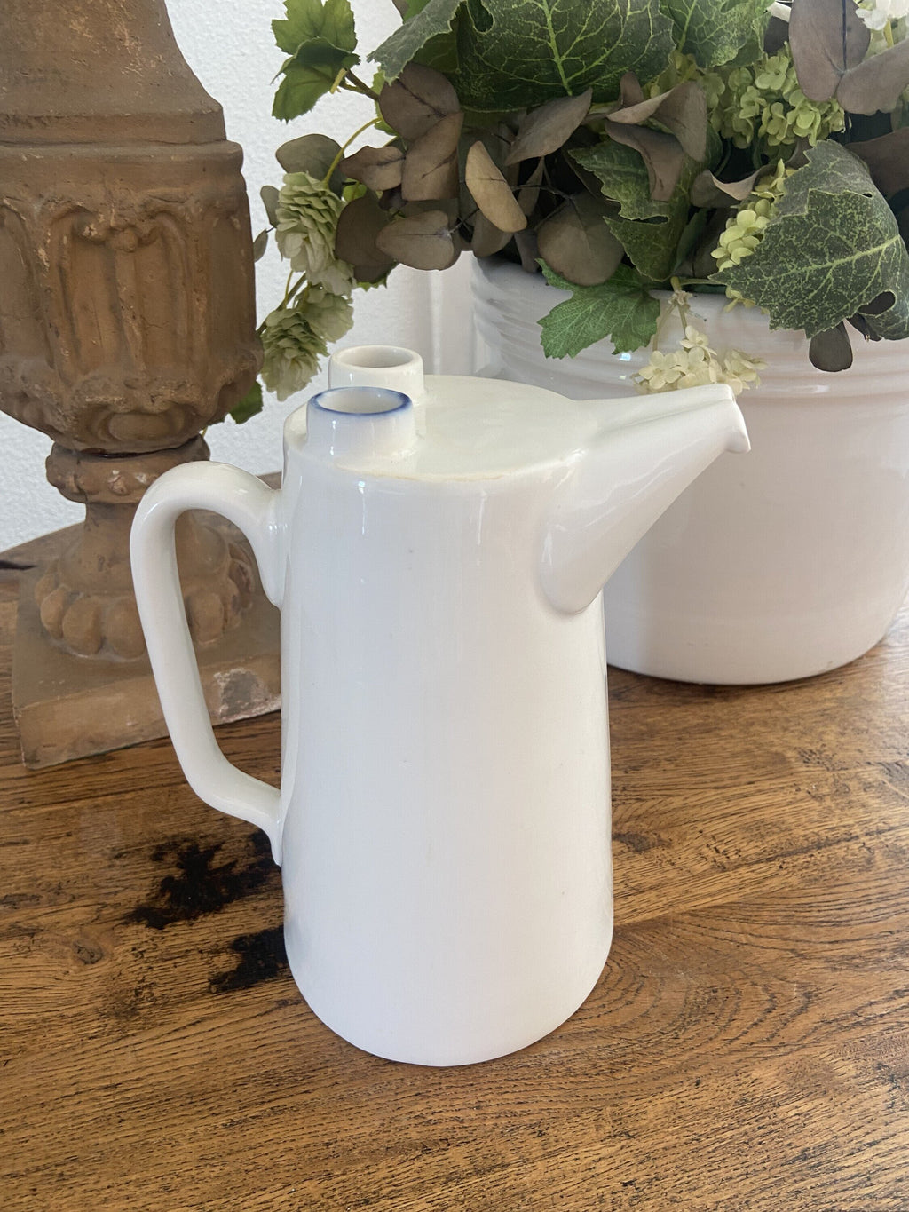 Jarra en porcelana francesa para hacer agua de "Seltz".