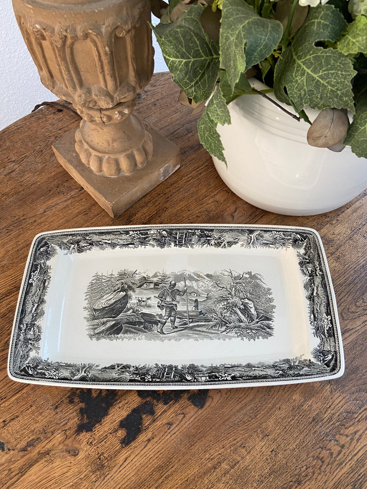 Fuente rectangular en porcelana alemena "Villeroy & Boch"