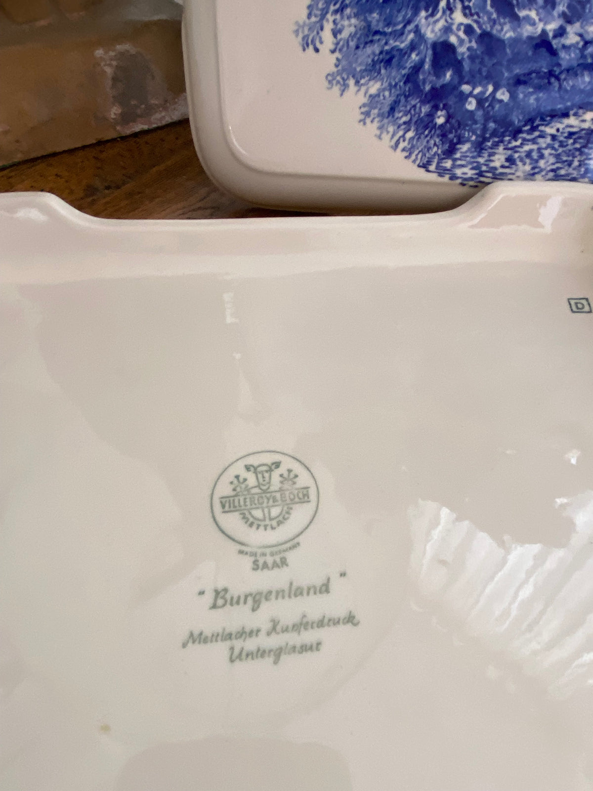 Salvamantel en loza alemana "Villeroy & Boch" Burgenland