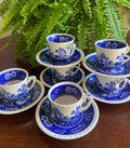 6 tazas de café en loza "Villeroy & Boch" (mod.Rusticana)