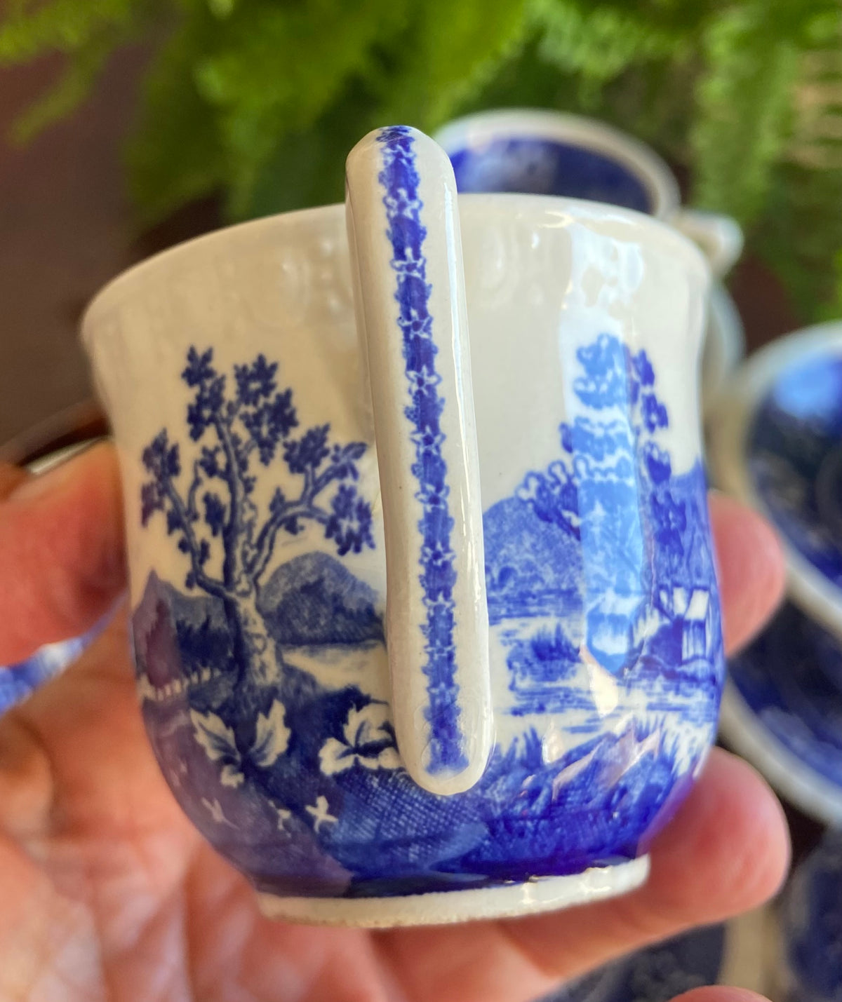 6 tazas de café en loza "Villeroy & Boch" (mod.Rusticana)