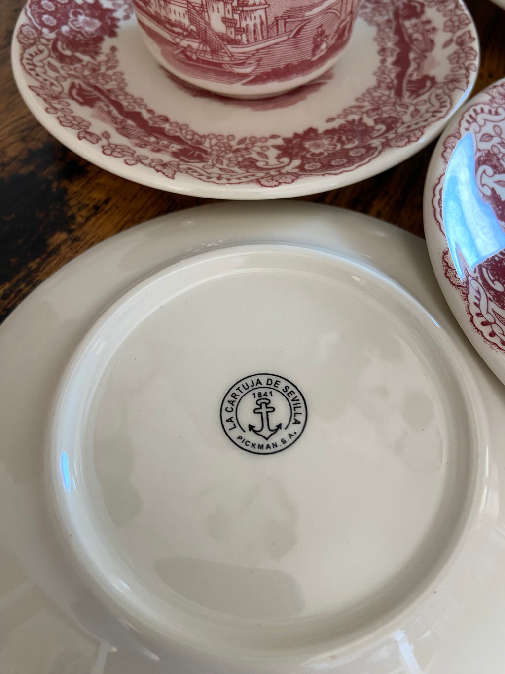 6 tazas de café "La Cartuja de Sevilla" Pickman S.A.