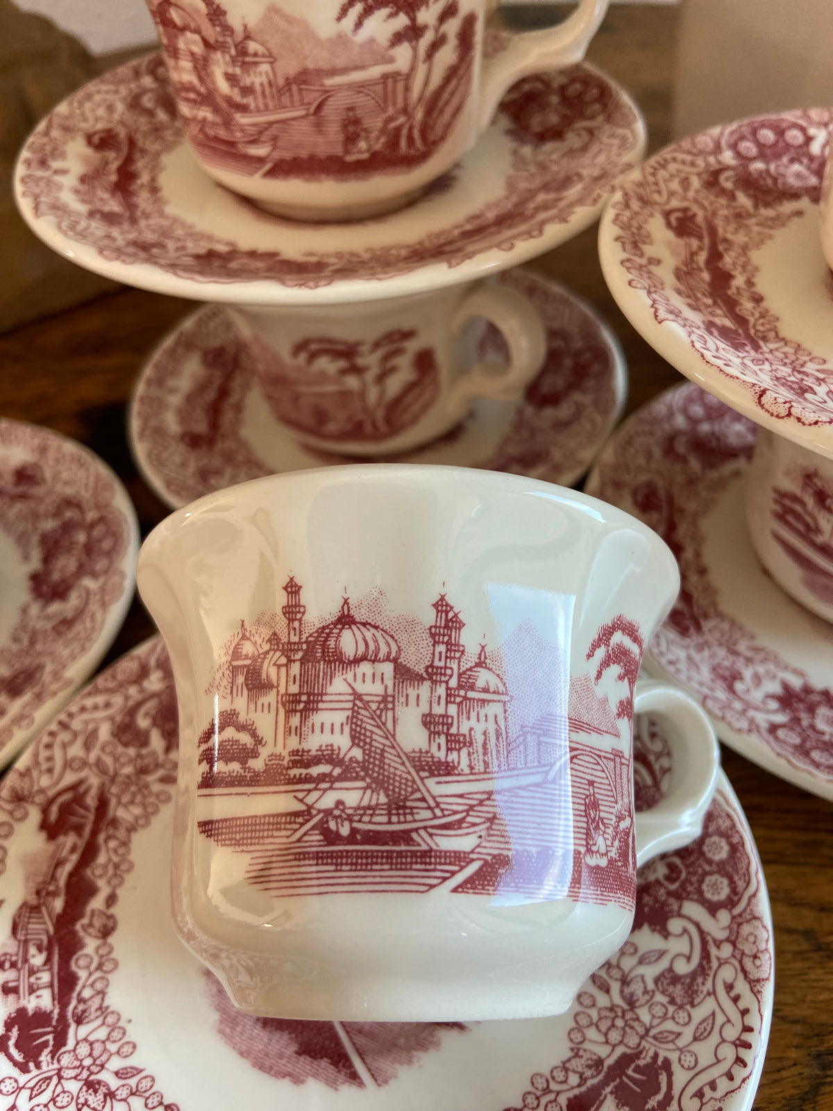 6 tazas de café "La Cartuja de Sevilla" Pickman S.A.