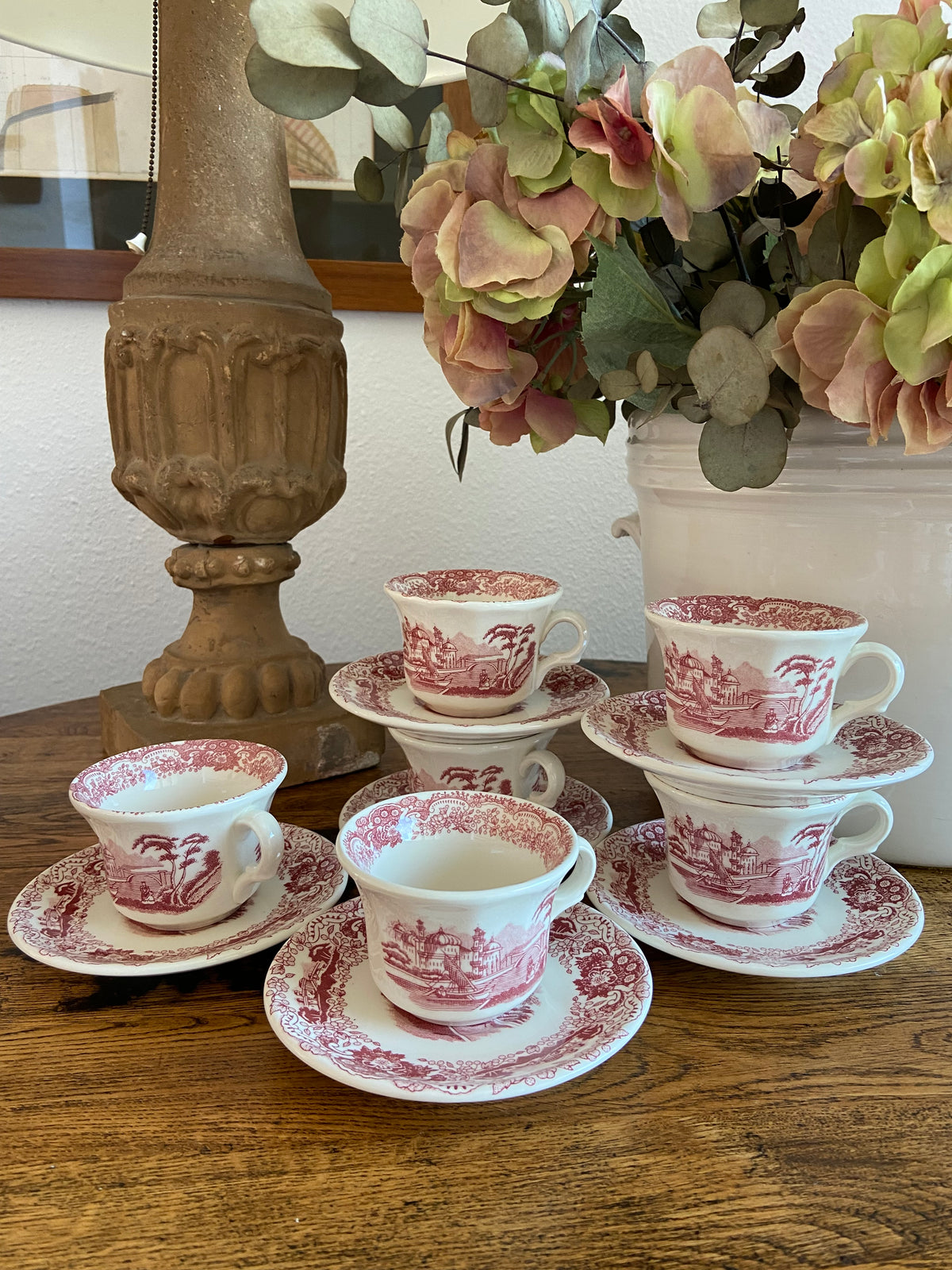 6 tazas de café "La Cartuja de Sevilla" Pickman S.A.