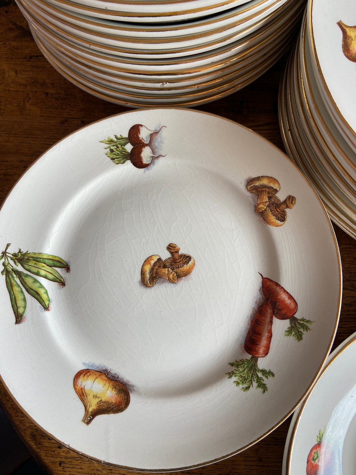 Vajilla en porcelana francesa "Moulin des Loups" (mod. Potager)