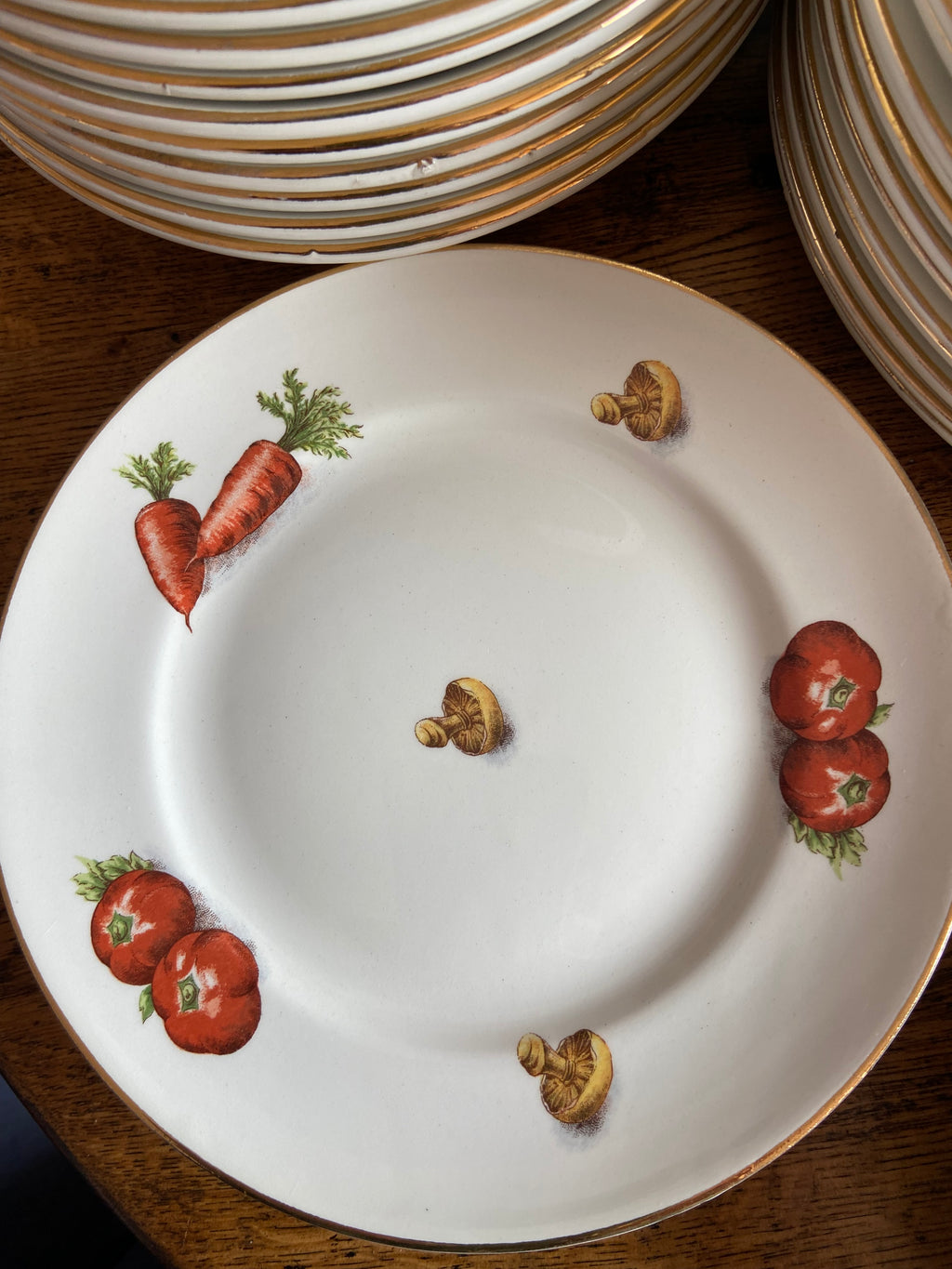 Vajilla en porcelana francesa "Moulin des Loups" (mod. Potager)