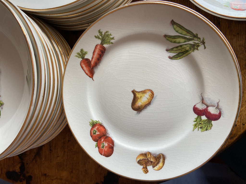 Vajilla en porcelana francesa "Moulin des Loups" (mod. Potager)
