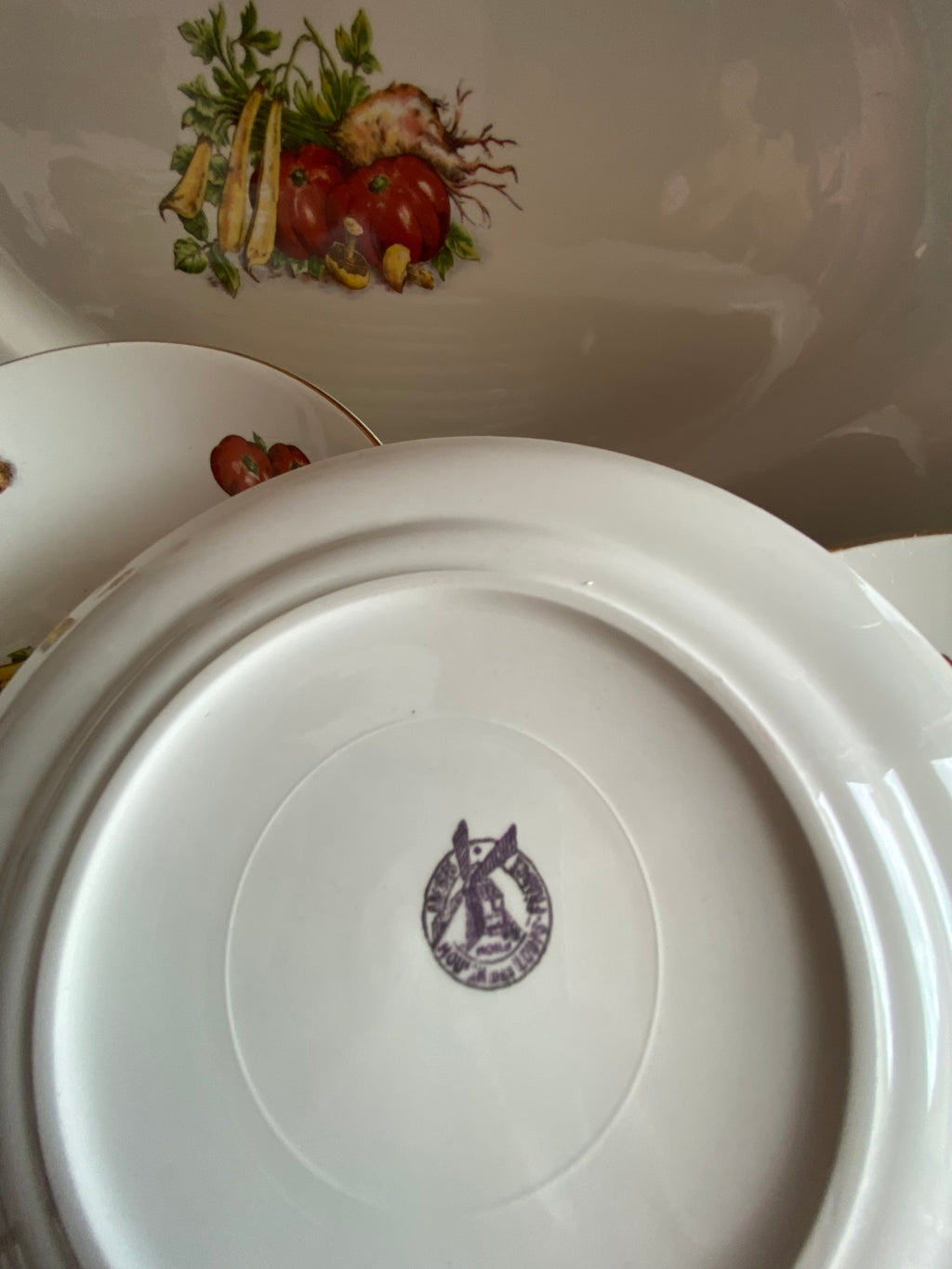 Vajilla en porcelana francesa "Moulin des Loups" (mod. Potager)