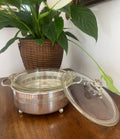 Soporte de alpaca con Pyrex