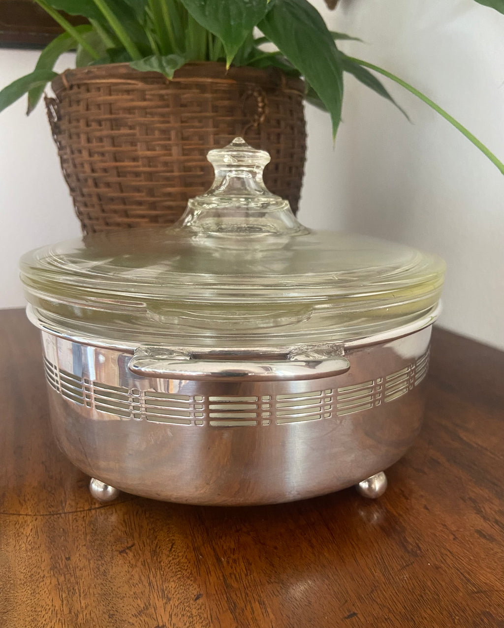 Soporte de alpaca con Pyrex